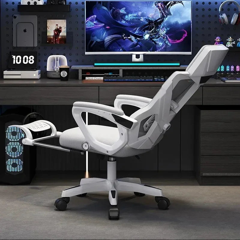 Chaise de bureau, chaise ergonomique, chaise d'ordinateur pivotante réglable, salle de conférence commerciale, chaises inclinables pour e-sport