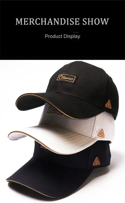 Men's Hat Baseball Cap for Men New Fashion Luxury Brand Embroidery Chinese Style Big Size Cotton Trucker Hat HipHop For 4seasons