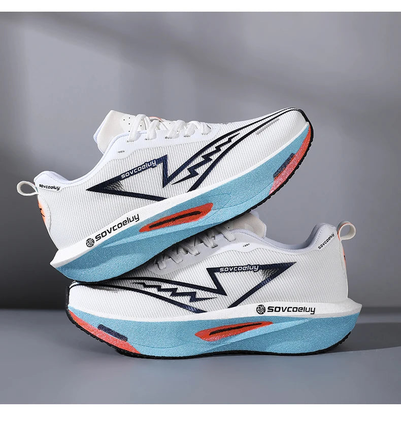 2026 löparskor med karbonplatta för maraton, sportiga, andningsbara och lätta sneakers för män och kvinnor, bekväma, halksäkra, avslappnad nyhet