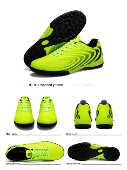 Baasploa Men Professional Soccer Shoes Outdoor Anti-Slip Training Sport Shoes Male Light Leather Football Boots Chuteira Campo