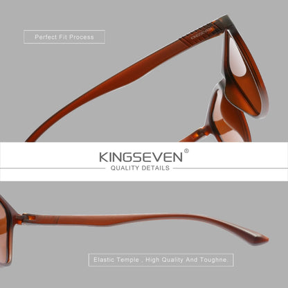 KINGSEVEN Sunglasses Men Women Polarized UV400 Driving Anti-glare Fashion Glasses Outdoor Sports Causal Driving Eyewear Frames