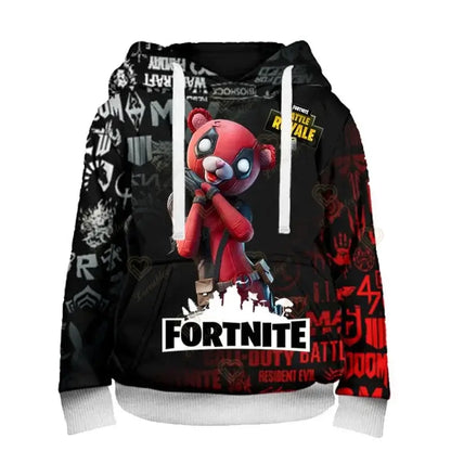Sweatshirts e hoodies Fortnite Peely com estampado de novo design, para homem, mulher e criança, manga comprida, moda casual, streetwear com capuz, pulóveres