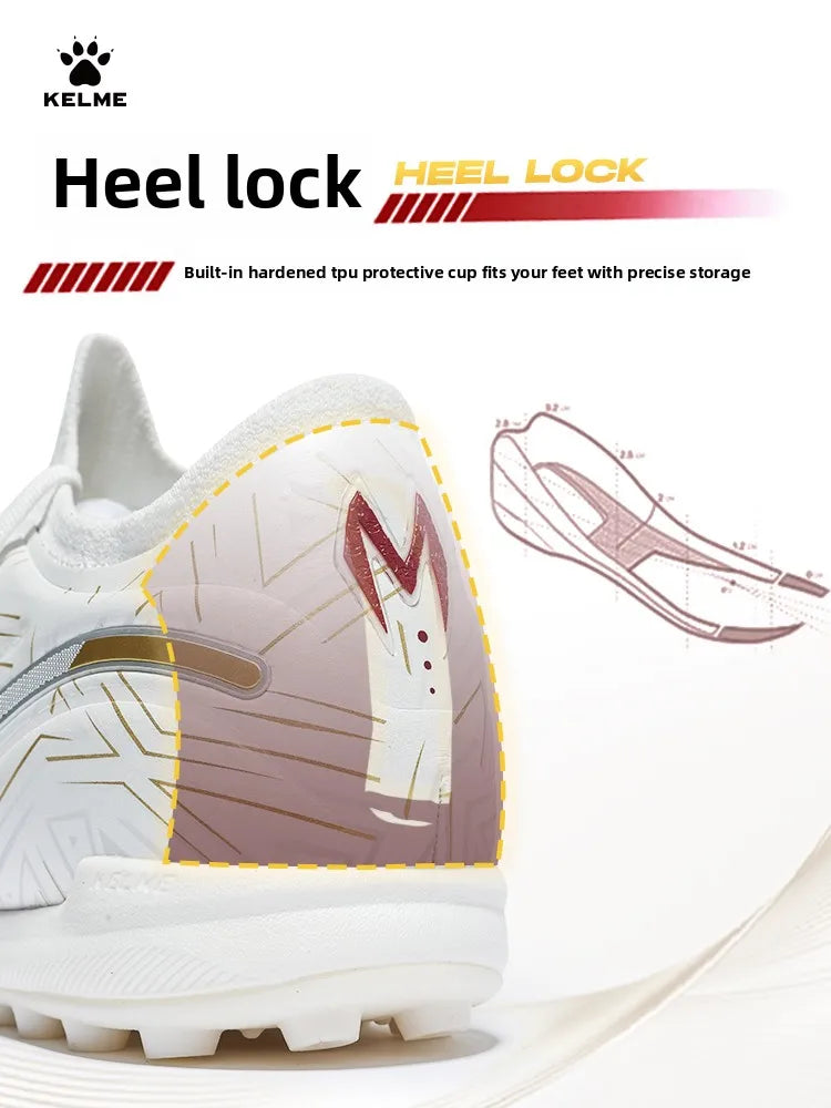Kelme Adult Soccer Shoes Tf Shredded Spikes Professional Match Training Soccer Shoes Youth Indoor Anti-skid Shoes