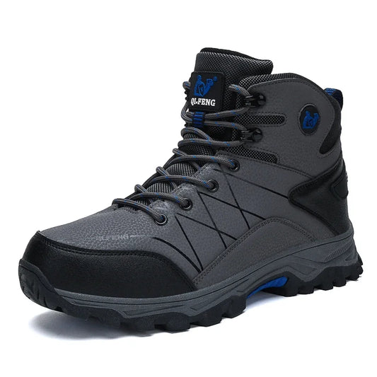 Bottes de neige chaudes en peluche pour hommes, baskets montantes d'automne, antidérapantes, résistantes à l'usure, pour l'alpinisme et la randonnée, nouvelle collection hiver
