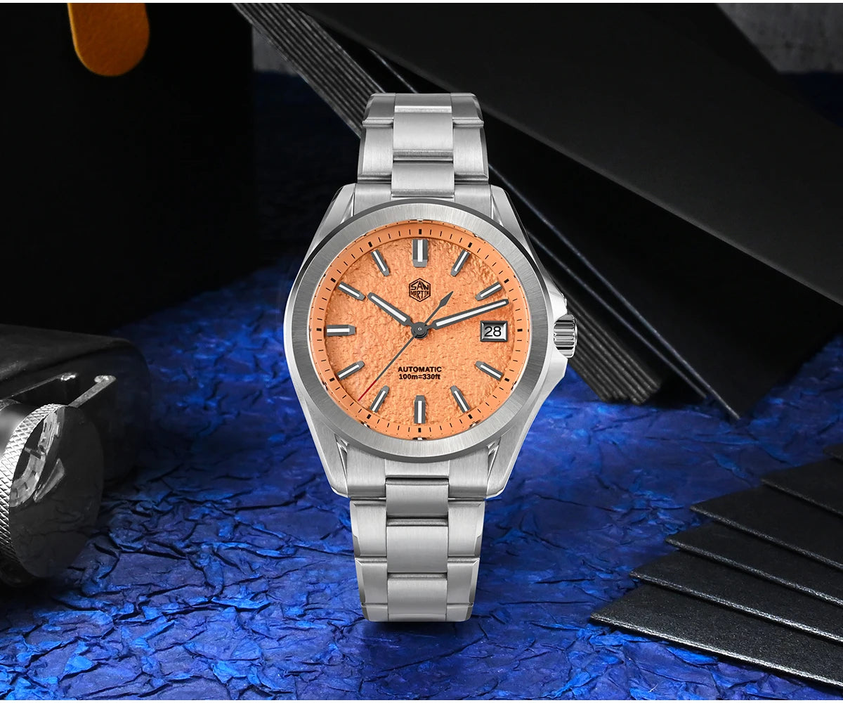 San Martin New Gada Fashion Sport Watch 39mm NH35 Automatic Mechanical Men Watches Dress Waterproof 100m Luminous SN0129