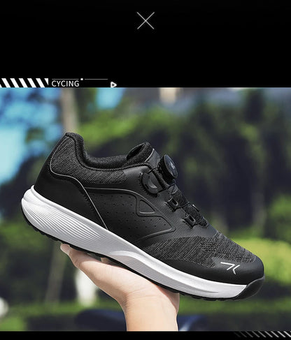 Cycling Sneakers MTB Men's Sports Dirt Bike Shoes SPD Pedal Mountain Bicycle Footwear Speed Racing Flat Off-Road Cycling Shoes