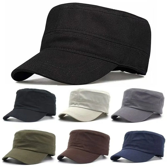 New Spring Solid Military Tactical Baseball Cap Unisex Outdoor Sport Snapback Hat for Male Female Sailor Style