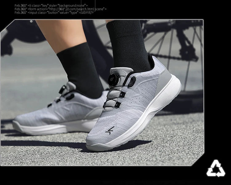Cycling Sneakers MTB Men's Sports Dirt Bike Shoes SPD Pedal Mountain Bicycle Footwear Speed Racing Flat Off-Road Cycling Shoes