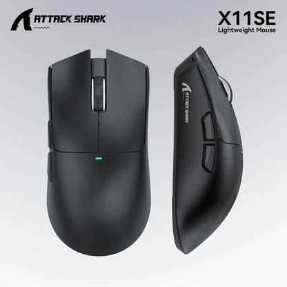 ATTACK SHARK X11SE Ultra-Light Wireless Gaming Mouse,20Million cycles life,PAW3311 Gaming,22KDPI,400IPS,40G,1KHz,65 Hours,30mAH