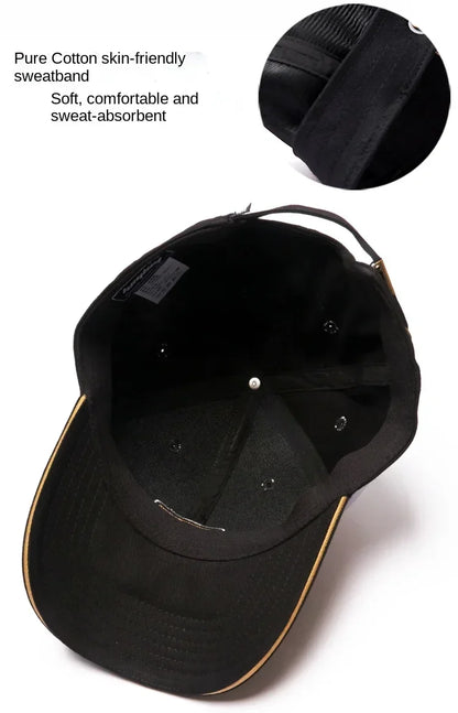 Men's Hat Baseball Cap for Men New Fashion Luxury Brand Embroidery Chinese Style Big Size Cotton Trucker Hat HipHop For 4seasons