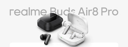 realme Buds Air 8 Pro Global Version 55dB Active Noise Cancelling True Wireless Earphone Bluetooth 6.1 LHDC 5.0 TWS Earbuds IP55