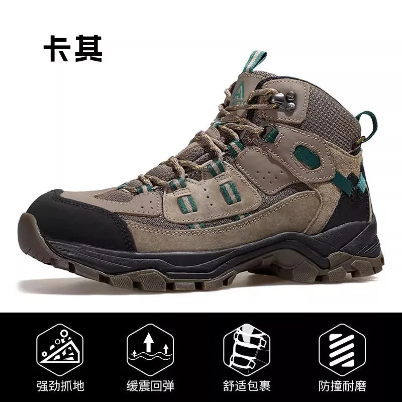 HUMTTO Hiking Shoes Men Winter Outdoor Sports Climbing Shoes Hunting Shoes Warm Women Trekking Sneakers Ankle Boots Tactical