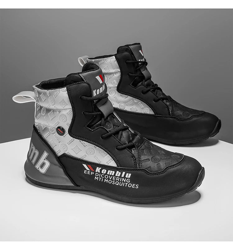 Baskets montantes décontractées avec motif gaufré tendance, souples et amortissantes, polyvalentes pour les trajets quotidiens, chaussures de sport unisexe rehaussantes et tendance 9