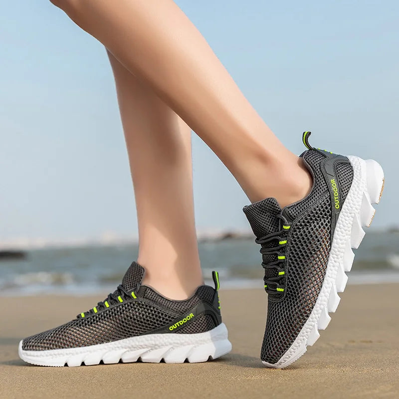 Men Women Quick-Dry Wading Shoes Water Shoes Breathable AquaIn Upstream Antiskid Outdoor Sports Wearproof Beach Sneakers 39-46