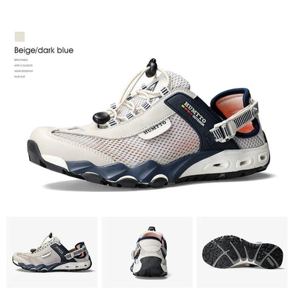 HUMTTO Summer Wading Hiking Shoes for Men Outdoor Men Sneakers Breathable Quick Drying Sports Trekking Beach Barefoot Men's Shoes