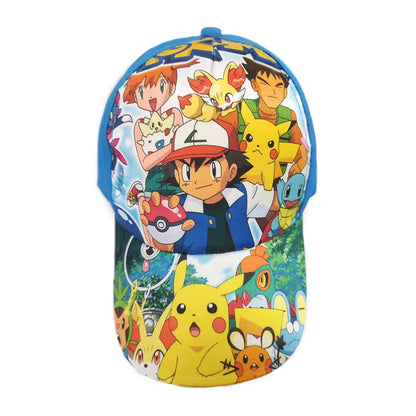 Anime Figure Pokemon Baseball Cap Pikachu Hat Adjustable Pokemon Cosplay Hip Hop Cartoon Adult Hats Boy Girl Kids Birthday Gifts