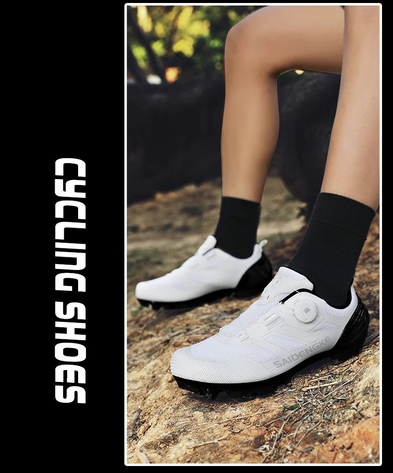 Sapatilhas de Ciclismo Unissexo Novas Profissionais Leves Luxyry Originais para Estrada em Borracha MTB Corrida Bicicleta Moda Bike Street Sports