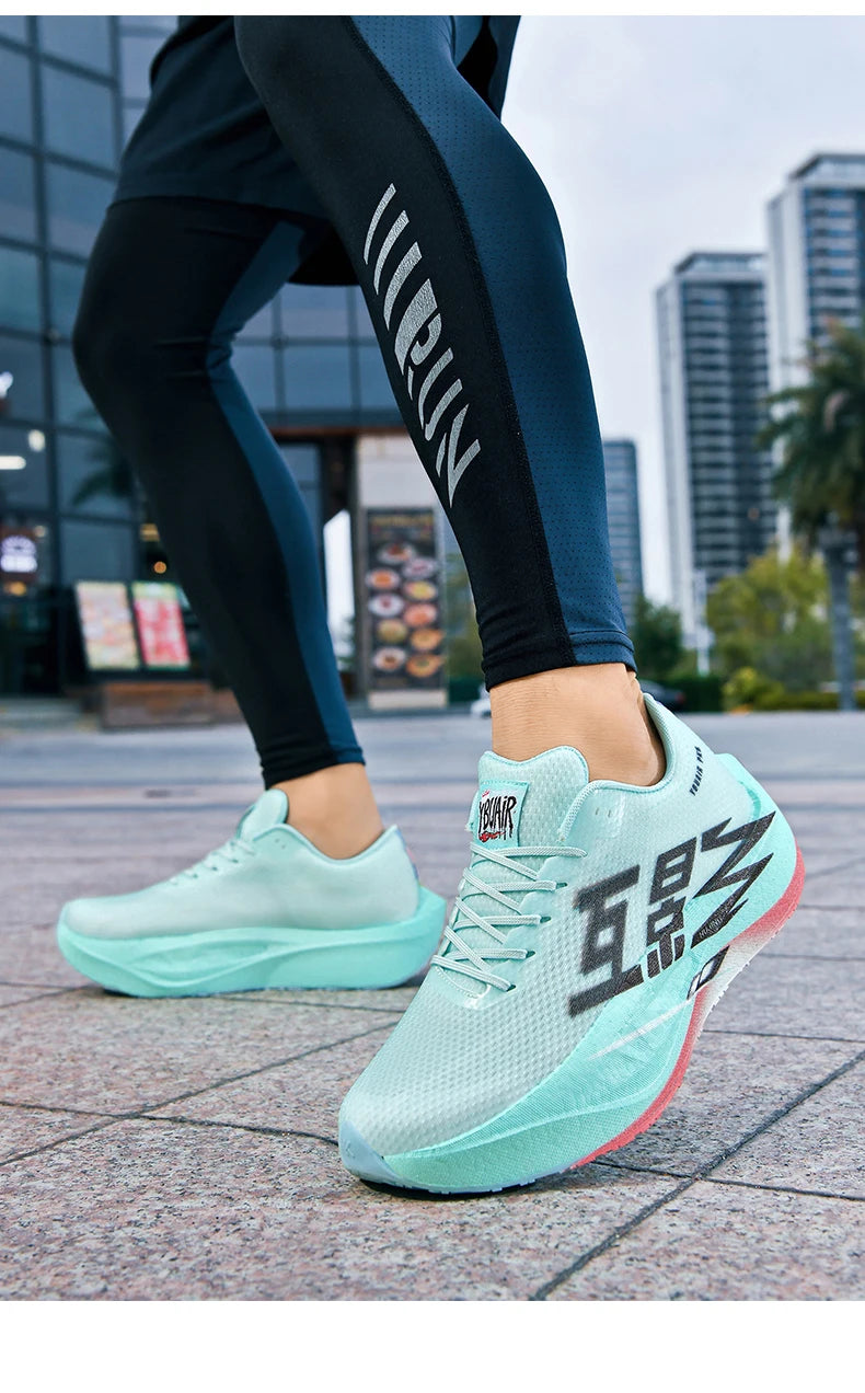 Running Shoes Men Sports Carbon Plate Specialty Breathable Lightweight Women's Comfortable Athletic Non-slip Sneakers Marathon