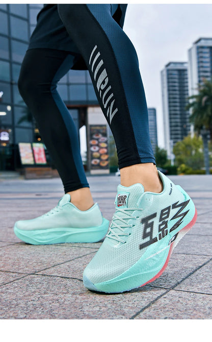 Running Shoes Men Sports Carbon Plate Specialty Breathable Lightweight Women's Comfortable Athletic Non-slip Sneakers Marathon