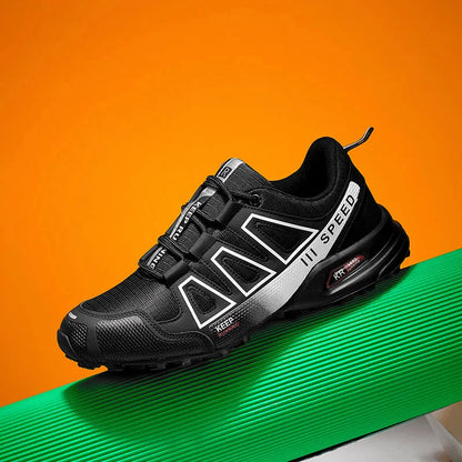 Men's Lockless Cycling Shoes,Outdoor Mountain Cross-Country Non-slip Hiking shoes,Breathable Sports Shoes,Road Cycling Shoes