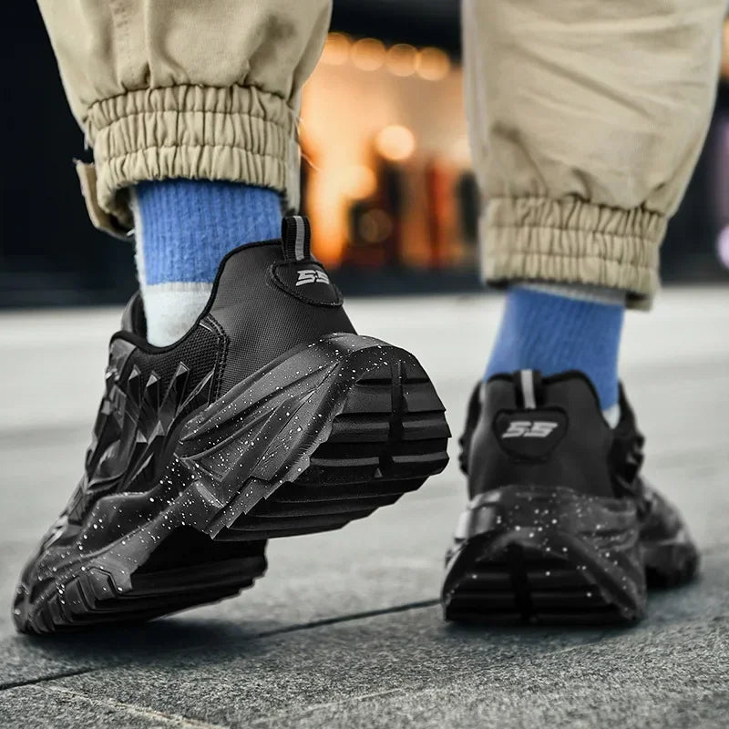 Herresportsko, casual mode, herre-løbesko, åndbare, lette, til udendørs vandring, skridsikre sko, Tenis