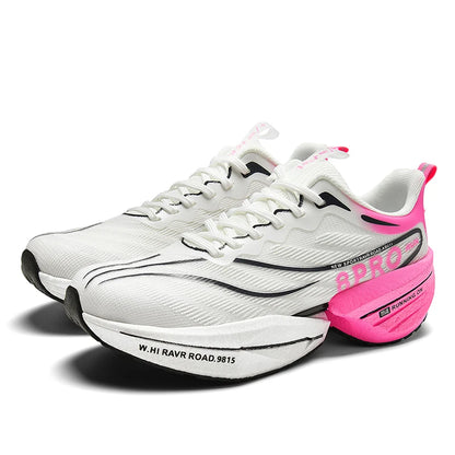 Herren-Sneaker mit Carbon-Platte, Outdoor-Sportschuhe mit weicher Sohle und Mesh-Obermaterial, Laufschuhe, leichte, rutschfeste Freizeitschuhe für Paare, Tennisschuhe