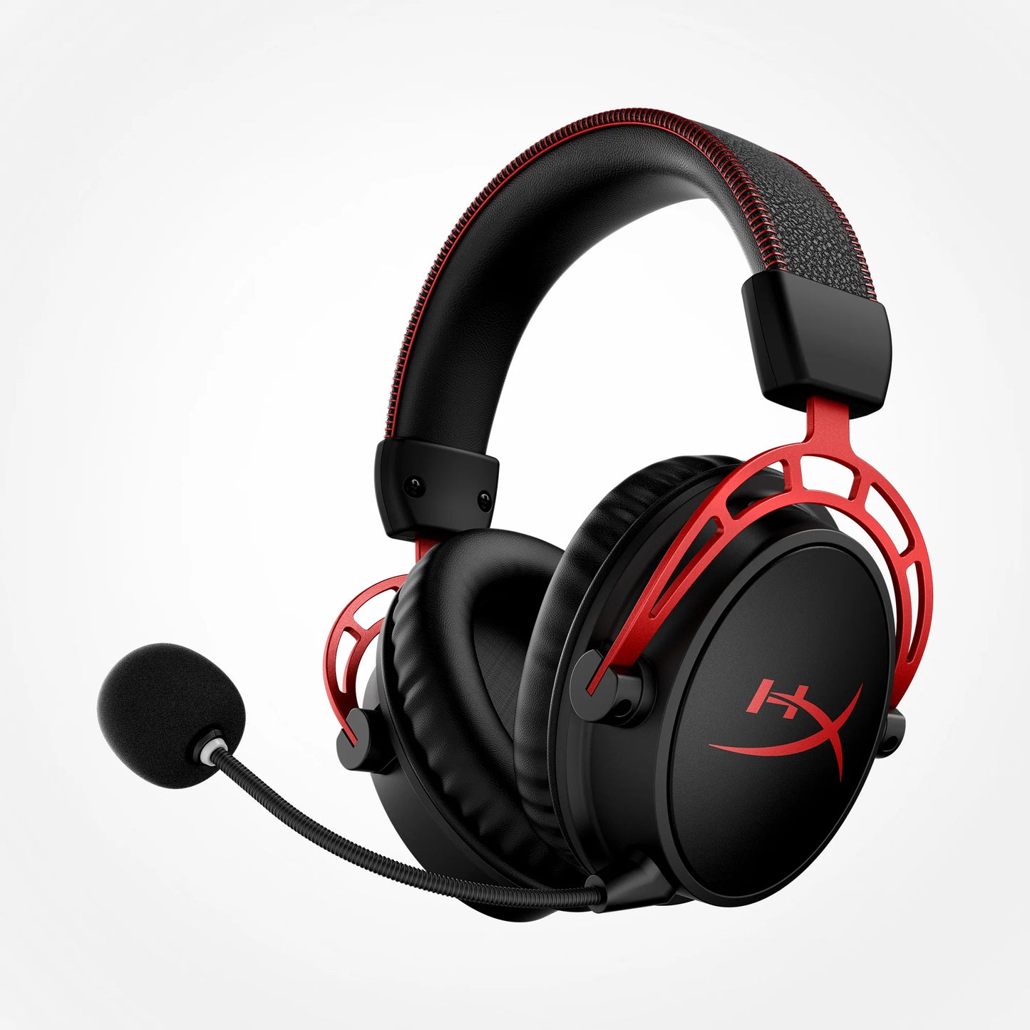 Original HyperX Cloud Alpha Wireless Gaming Hedsets Detachable Mic Dual Chamber Drivers On-Earcup Controls 300hr Playtime