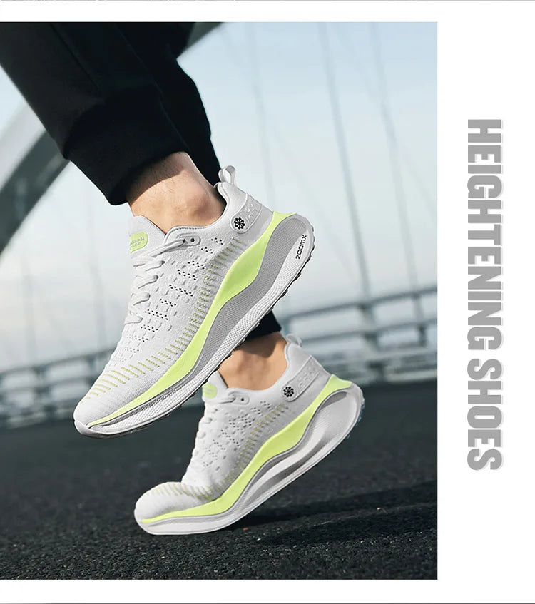 Nieuwe hardloopschoenen voor heren, sportief en casual, luxe modieuze sneakers, lichtgewicht, ademend, comfortabel voor joggen en wandelen