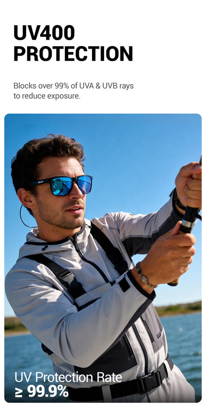 SCVCN Outdoor Polarized Water Sports Beach Ocean Sea Platform Fishing Cycling MTB Sunglasses Bicycle Sports Hiking Eyewear UV400