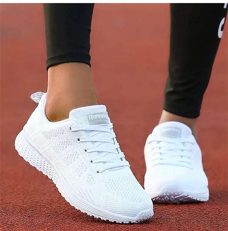 Zapatos planos para mujer, zapatos con cordones, zapatillas deportivas informales, zapatos blandos para mujer, tallas grandes