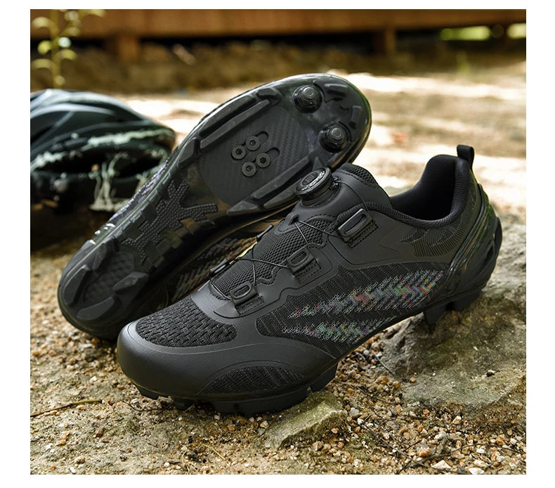 Mtb Cycling Shoes Men Women T03 Purple Breathable Speed Self-Locking Road Cycling Sports Shoes Outdoor Racing Training Sneakers