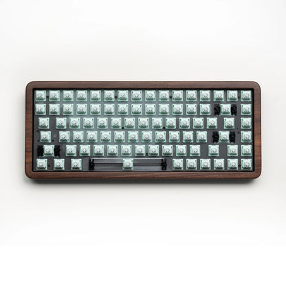 Womier WD75 QMK/VIA Tastiera gaming in legno, wireless tri-mode, meccanica personalizzabile RGB hot swappable, 8000mAh