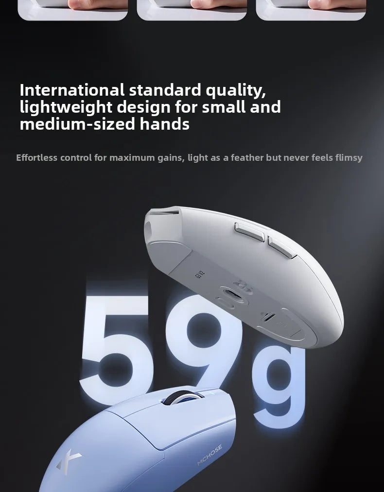 MCHOSE G3 V2 PRO Wireless Mouse Bluetooth Tri Mode Ergonomics Lightweight Laptop Office Gaming Computer Accessories