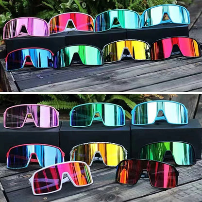Lunettes de sport en plein air pour le cyclisme, VTT, vélo, UV400, lunettes de soleil de sport pour hommes et femmes, randonnée, course à pied, coupe-vent