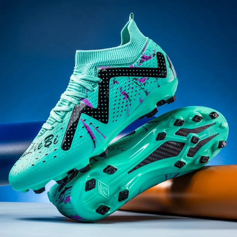 Bottes de Football professionnelles pour hommes, crampons de Football, entraînement de Sport en plein air, respirants pour étudiants, ultralégers, unisexe, livraison directe