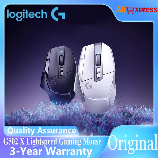 Logitech G502 X Lightspeed Wireless Gaming Mouse LIGHTFORCE hybrid optical-mechanical switches HERO 25K gaming sensor compat New