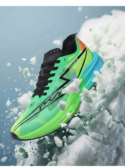 Men Running Shoes Carbon Board Specialty Marathon Sports Breathable Lightweight Women's Comfortable Nonskid Chunta Sneakers