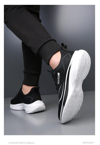 Zapatillas de maratón con suela de carbono para hombre, zapatillas deportivas informales, con amortiguación de aire, lujosas, cómodas, ligeras, para correr, calzado masculino