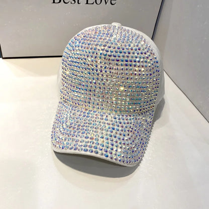CNTANG Summer Women's Baseball Cap Spring Autumn Rhinestone Caps Fashion Personality Street Hiphop Hats For Female Snapback