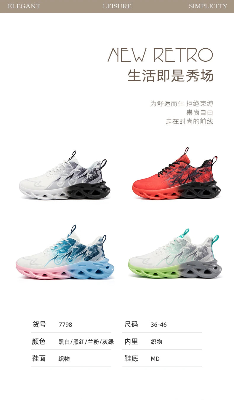Men Running Shoes Breathable Mesh Sports Shoes Cushion Casual Sneakers Lightweight Comfortable Tennis Shoes﻿ Athletic Footwear