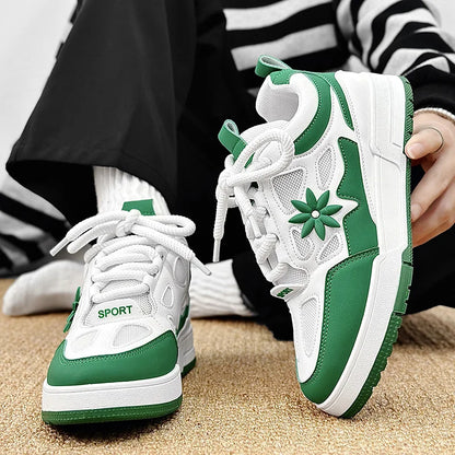 Zapatillas de moda para hombre, estilo urbano y skate, de marca de lujo, para entrenamiento, con malla transpirable, calzado casual masculino