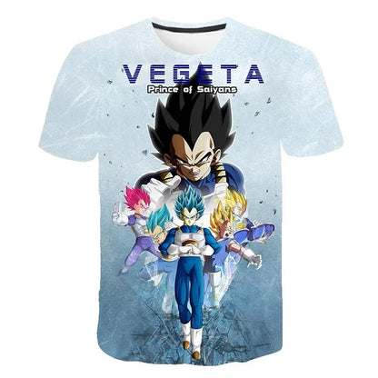 Men's T-shirts Dragon Ball Z T-shirt Boys Clothes Children's Clothing Summer Short Sleeve Kids Cartoon Tee Tops Baby Boy