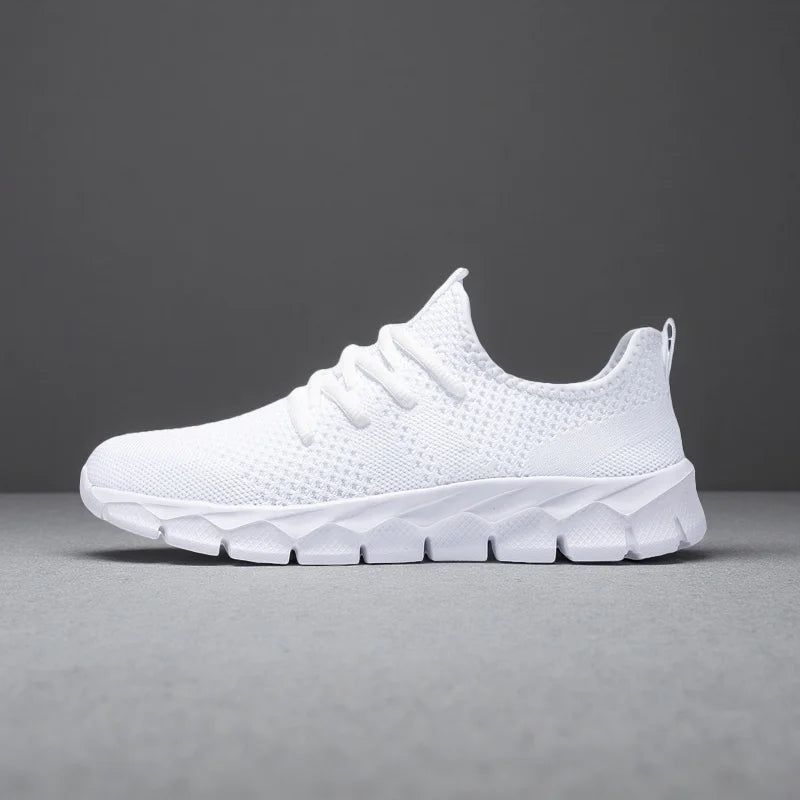Herresneakers i mesh, lette damesko, afslappede flade sko, herreløbesko, sportssko, bløde tennissko, åndbare herresneakers