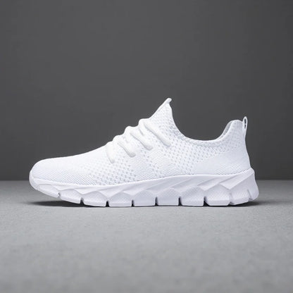 Herresneakers i mesh, lette damesko, afslappede flade sko, herreløbesko, sportssko, bløde tennissko, åndbare herresneakers