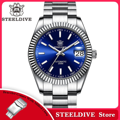 Steeldive SD1933 New Arrival 39MM Stainless Steel Case Sapphire Glass NH35 Automatic Dive Watch with Date