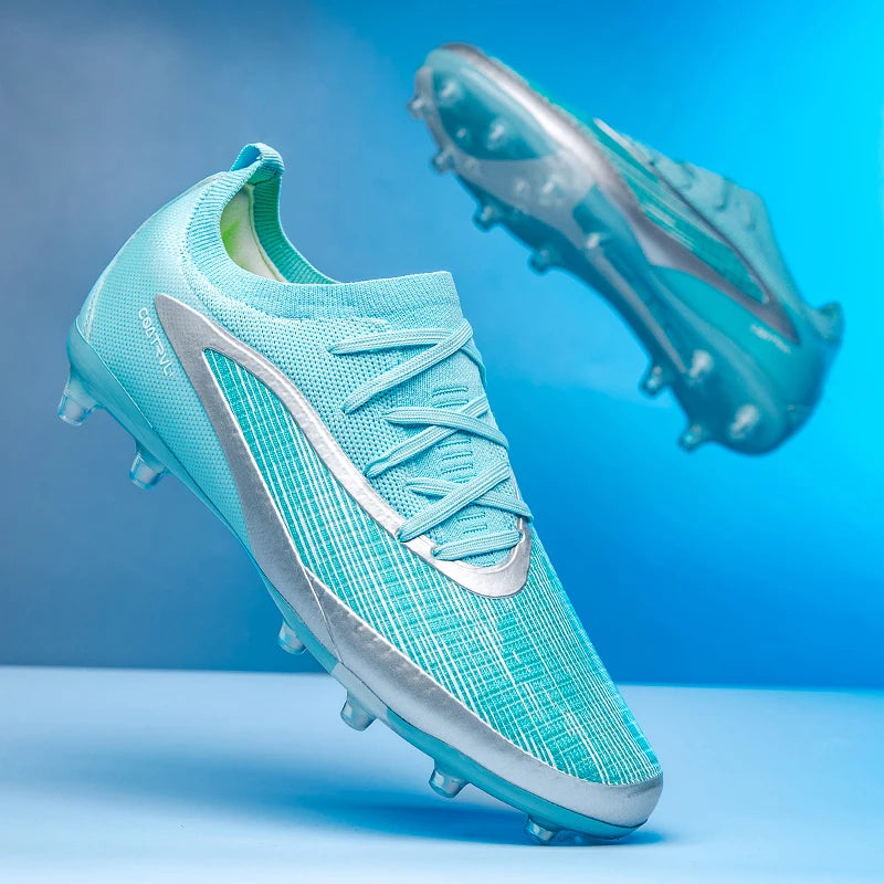 New Men Football Boots Outdoor Cleats Breathable Adult Non Slip Soccer Shoes Sport Long Spikes Training Boys Match Comfortable