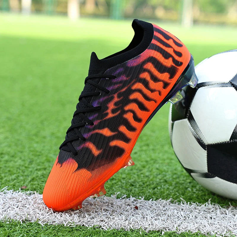 Nouvelles chaussures de football pour hommes, légères, de haute qualité, pour terrain gazonné, best-seller, crampons antidérapants mi-montants pour l'entraînement en extérieur