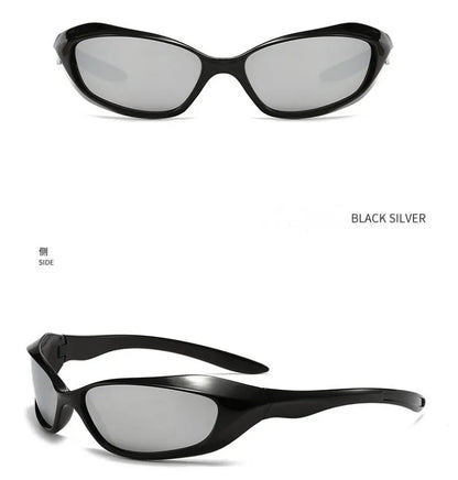 KLASSNUM Y2K Punk Sports Sunglasses For Men Women Future Sense Sun Glasses Brand Designer Party Anti UV400 Fashion Goggle New