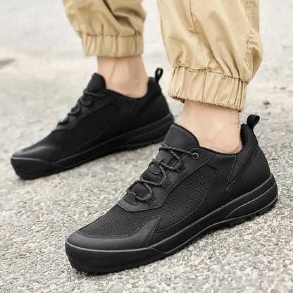 Leisure Walk Men Casual Shoes Fashion Genuine Leather Sneakers Outdoor Male Sports Shoes Non-Slip Walking Shoes Treking Footwear