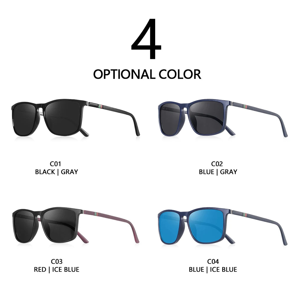 AOFLY Sports Sunglasses for Men Fashion Comfortable Wear Square Mirror Sun Glasses Male Lightweight Eyewear Women UV400